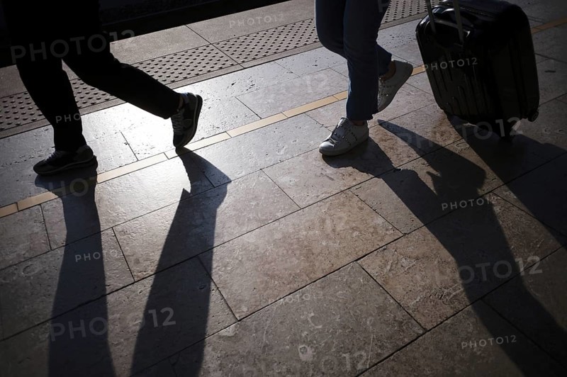 Passengers on the platform