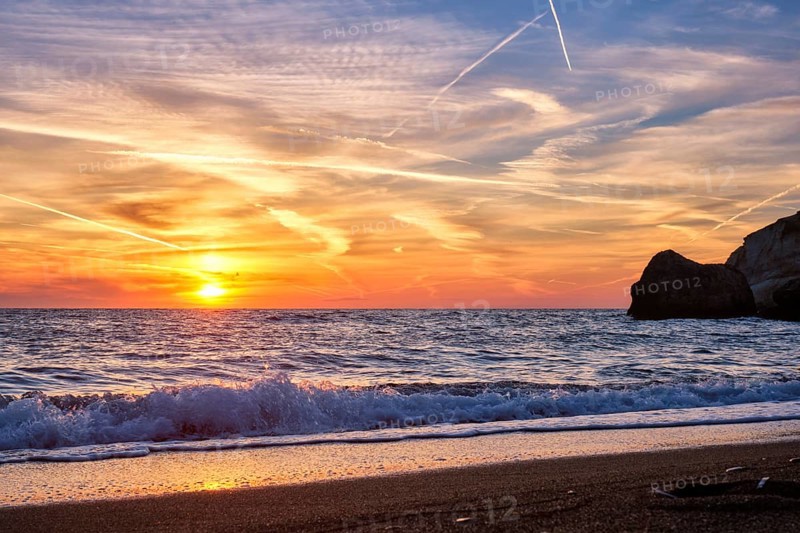 Greek beach scene