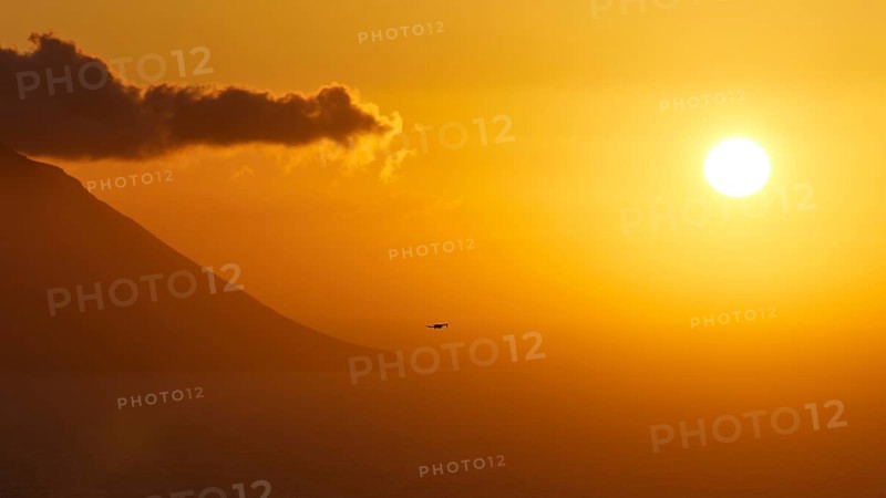 Sunset over the sea