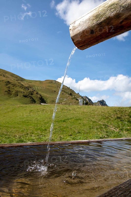 Wooden fountain