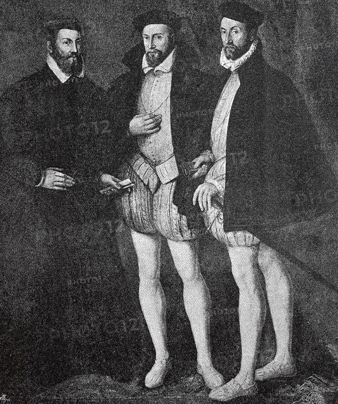 The three brothers of Chatillon-Coligny: Odet de Coligny