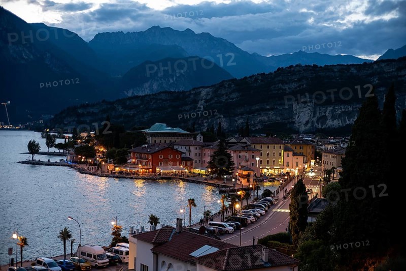 Torbole in the blue hour