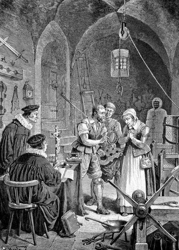 Kepler's mother is threatened with torture because she is accused of witchcraft