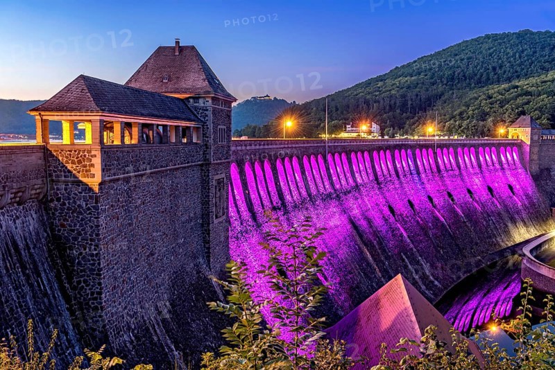 Dam in the evening light