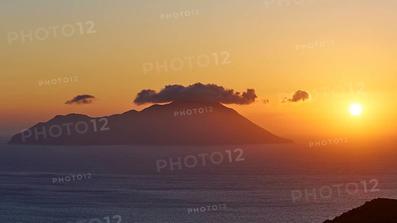 Sunset over the sea