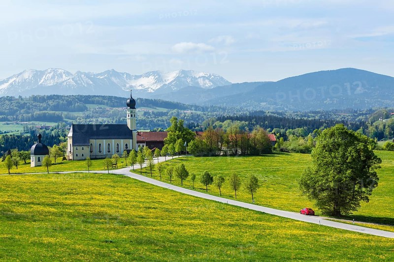 Biew of Bavaria countryside rural scene