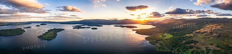 Sunset over Loch Lomond from Milarrochy Bay