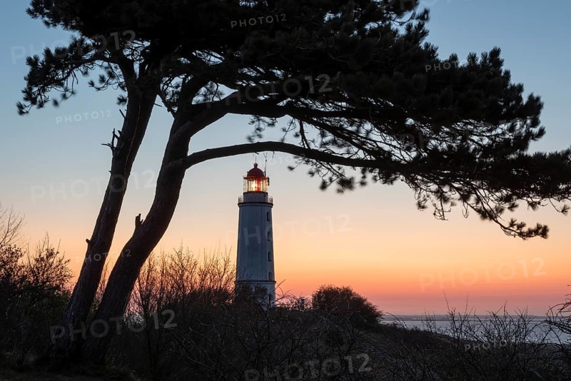 Sonnenaufgang am Leuchtturm Dornbusch auf dem Schluckwieksberg