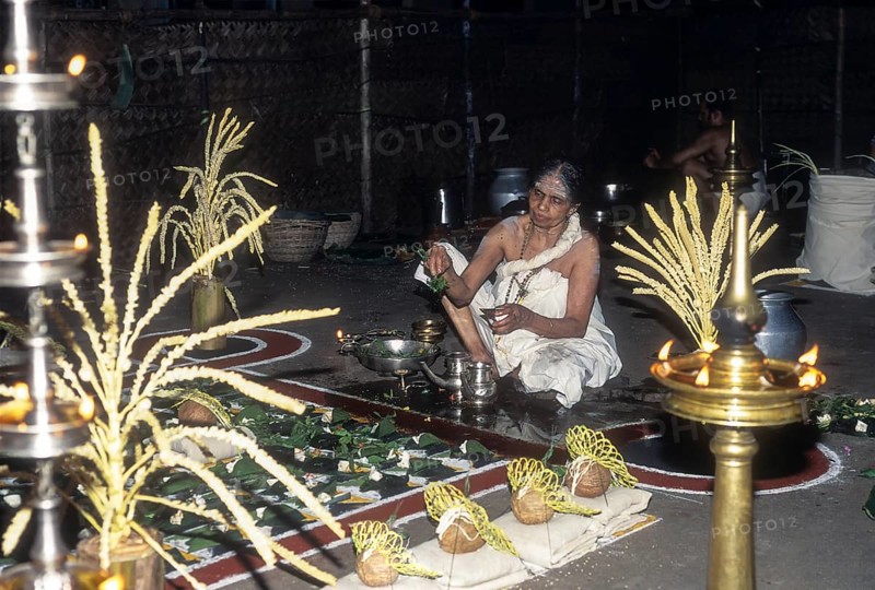 Sarpam kalam in sree Nagaraja Temple in Mannarsala