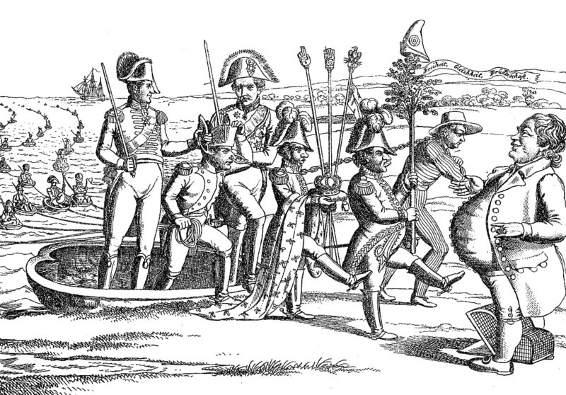 Mockery of Napoleon's English Captivity