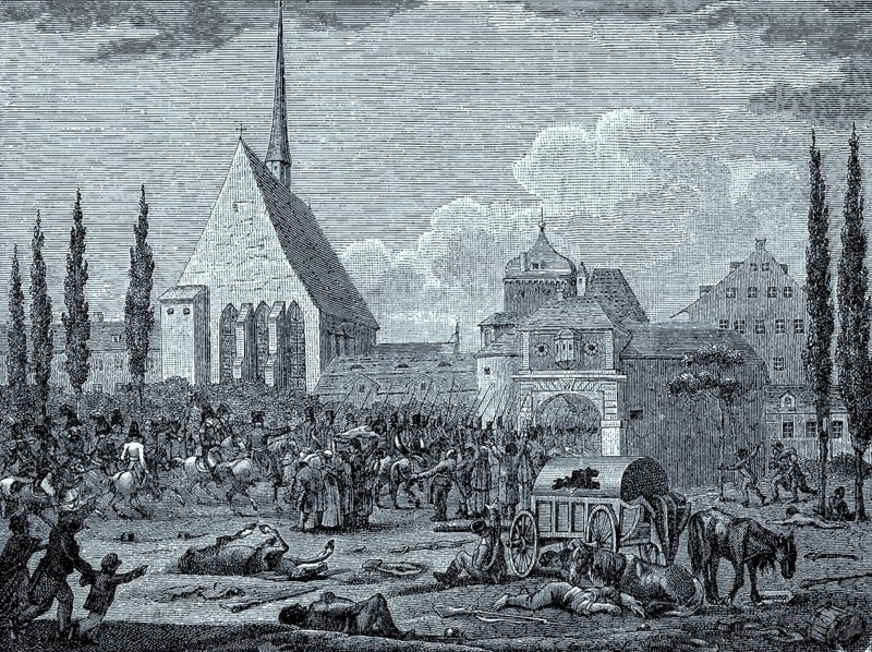 Einzug der Alliierten in Leipzig am 13. Oktober 1813