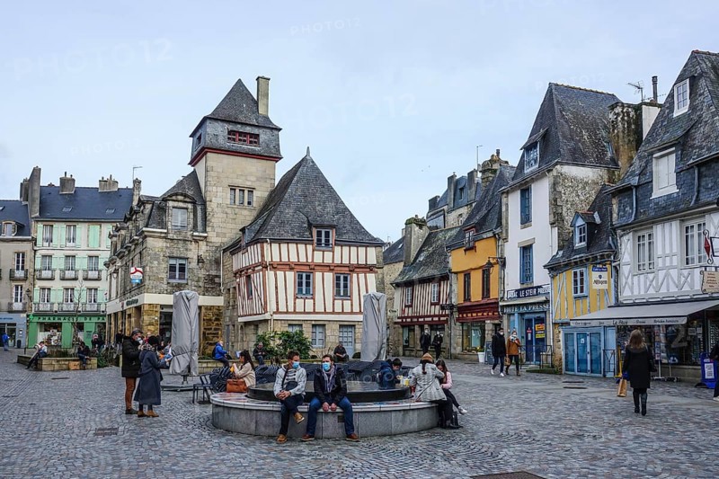 Place Terre au Duc in the old town of Quimper