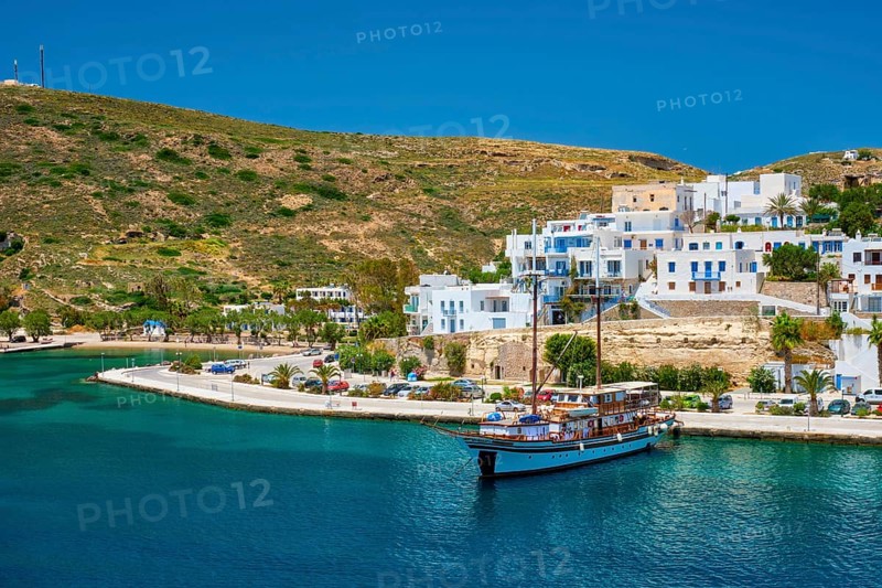 Adamantas Adamas harbor town of Milos island