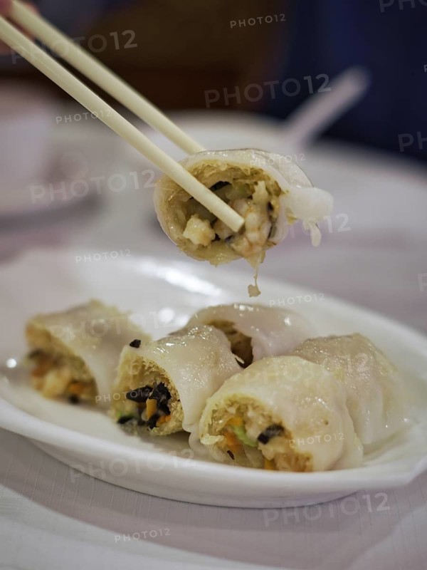 Delicious Chinese dim sum in a chinese restaurant