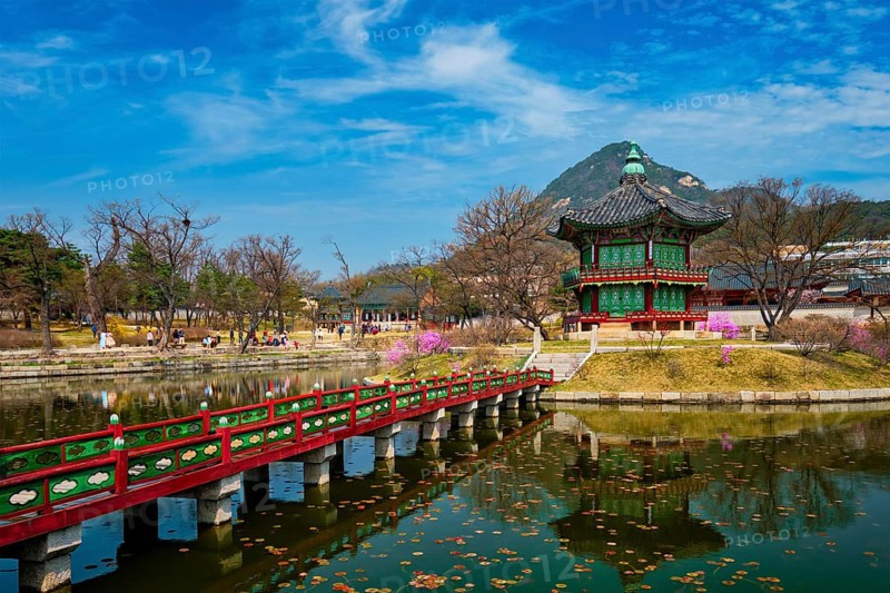 Hyangwonjeong Pavilion in Gyeongbokgung Palace