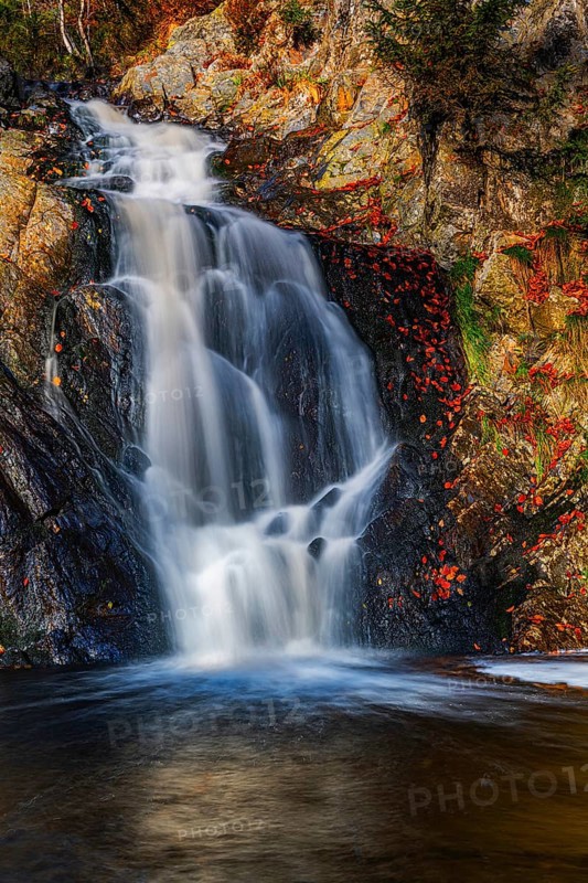 Herbststimmung am Wasserfall der Bayonne