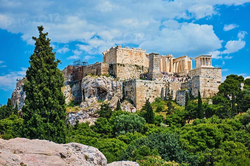 Famous greek tourist landmark