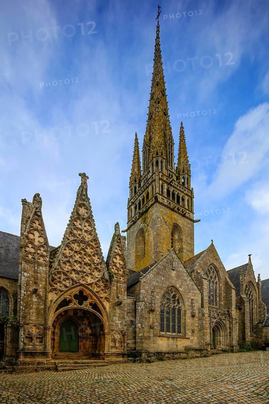 Notre-Dame-de-Roscudon church in the Flamboyant Gothic style