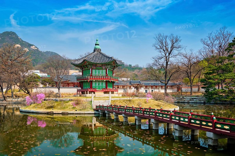 Hyangwonjeong Pavilion in Gyeongbokgung Palace