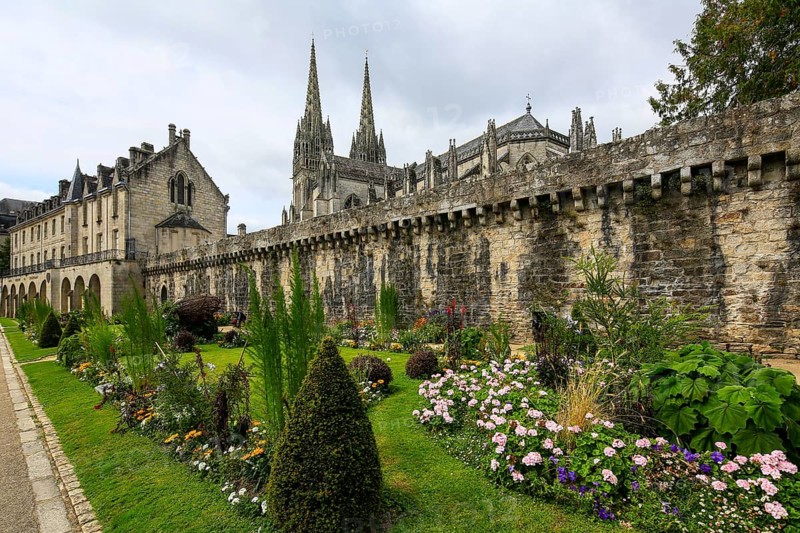 Saint-Corentin Gothic Cathedral and Musee Departemental Breton