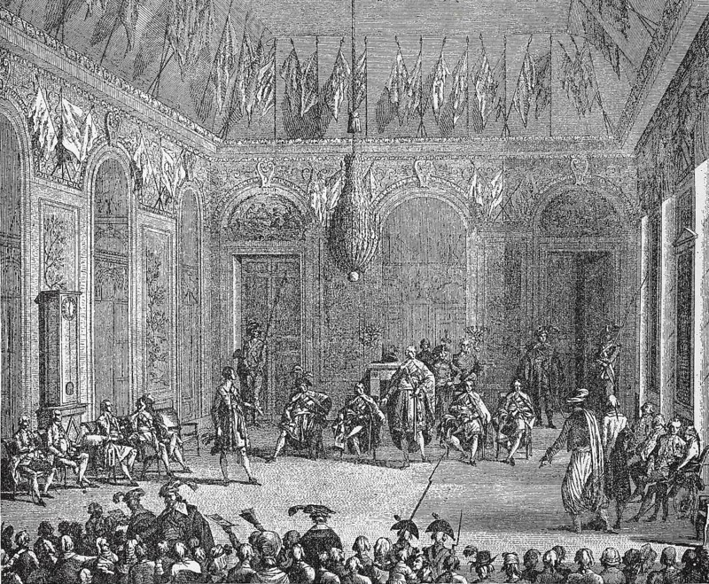 Ceremonial reception at the Directory on 21 November 1795