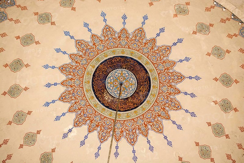 Floral art pattern example of the Ottoman time