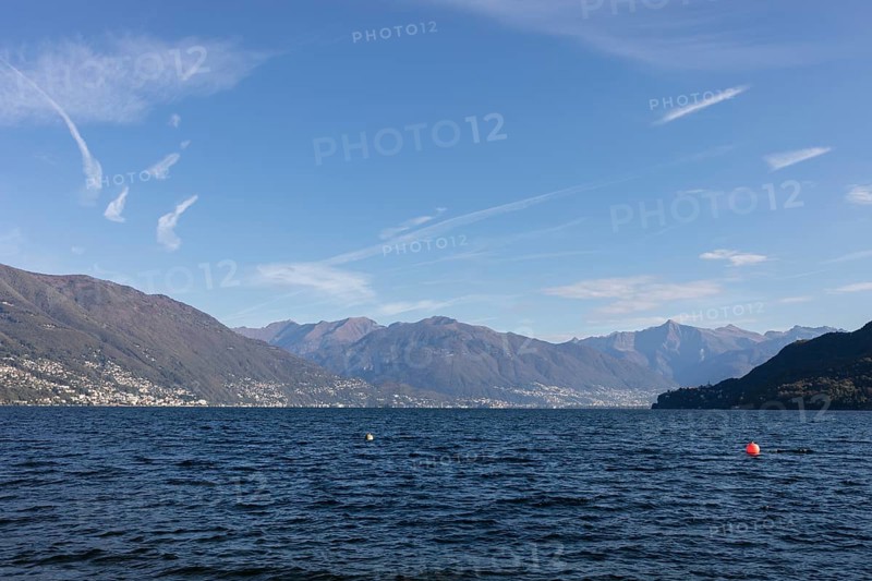 Lake Maggiore on the shore of Cannobio