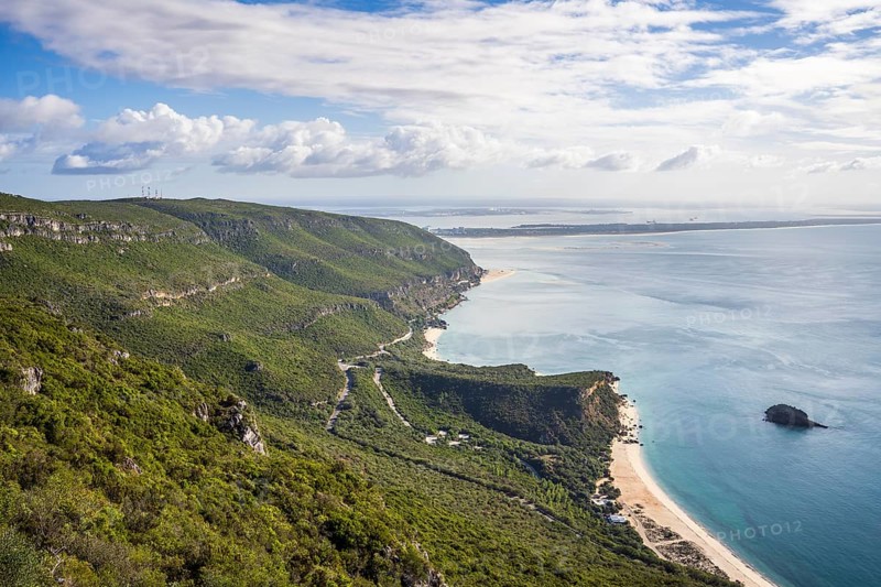 Beautiful coastal landscape of Natural Park of Arrabida