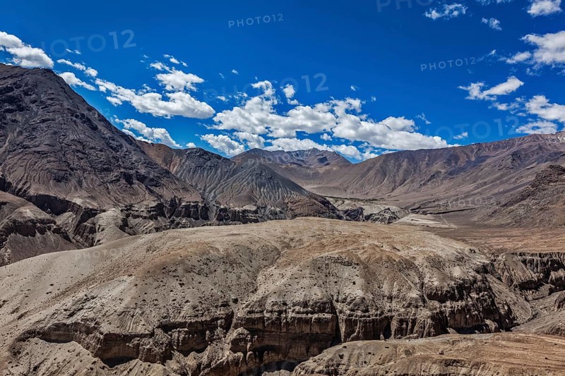 View of Himalayas mountains near Kardung La pass