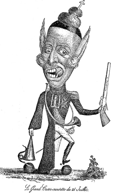 Mockery of Charles X for enacting the Ordinances
