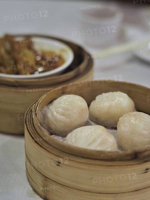 Delicious Chinese dim sum in a chinese restaurant