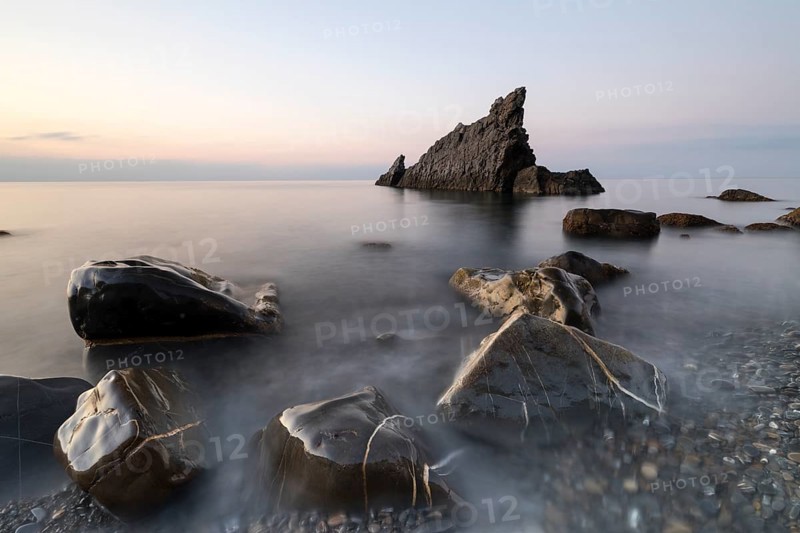 Sunrise at the rocks scoglio della galeazza