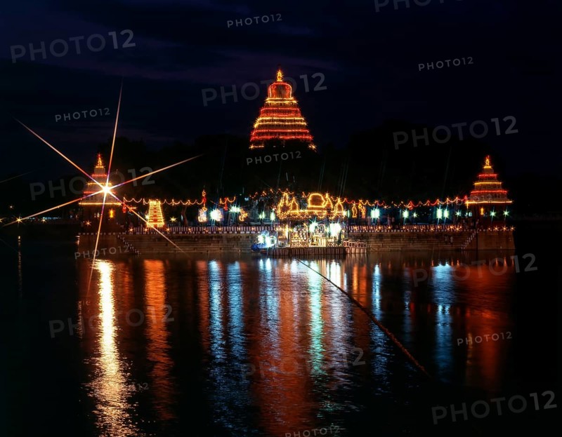 Illuminated Mariamman Teppakulam