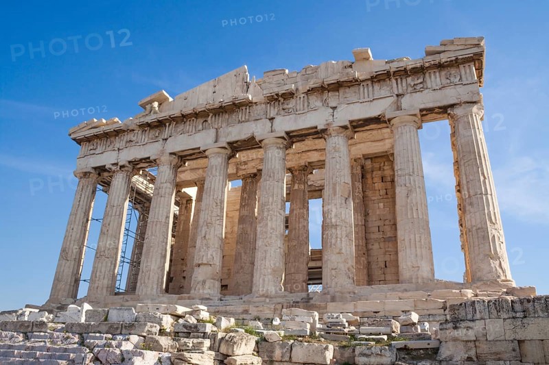 Parthenon on the acropolis of athens