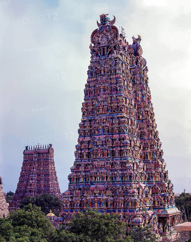 Sri Meenakshi Amman temple west tower in Madurai