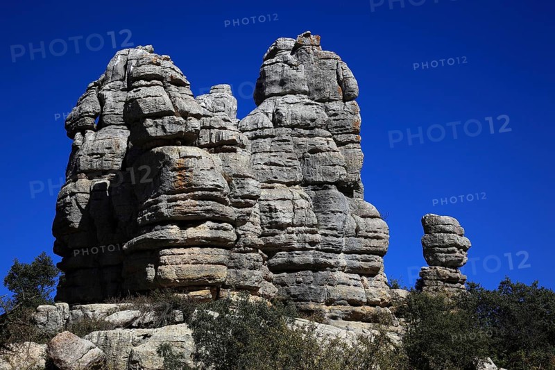Bizarre rock formations in El Torca National Park