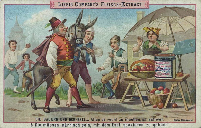 The peasants and the donkey