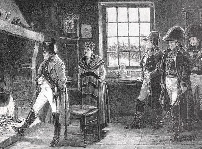 Napoleon in front of his final decision in the silver hake