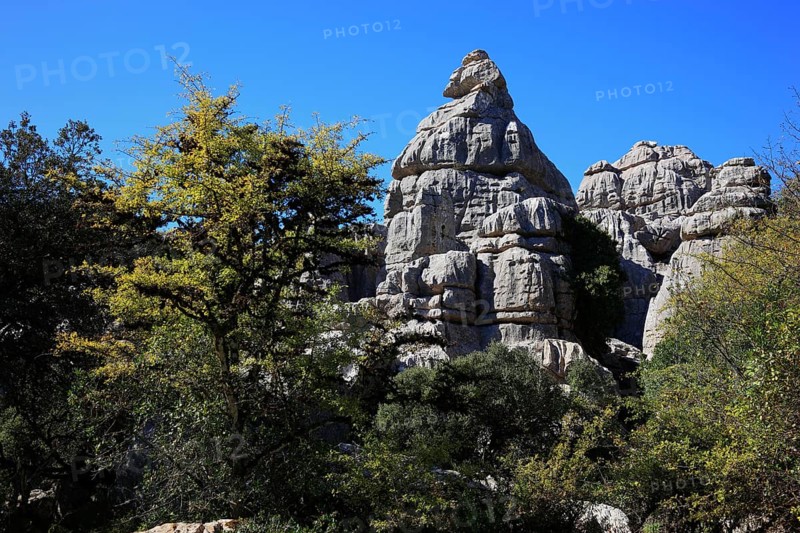 Bizarre rock formations in El Torca National Park