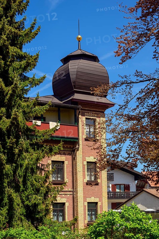 Brick house with curious turret