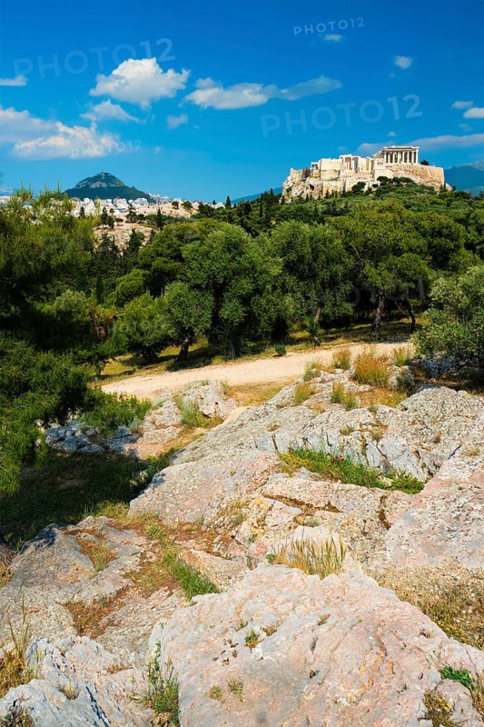 Famous greek tourist landmark