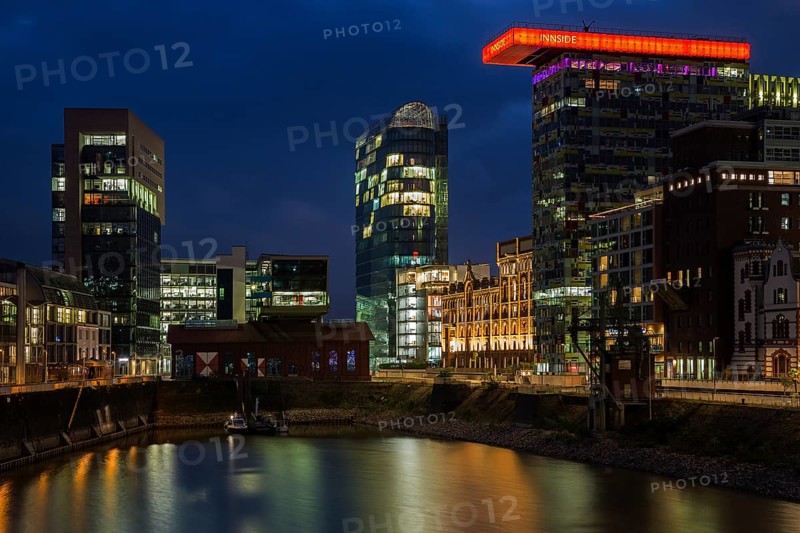 Ensemble of buildings at the Media Harbour