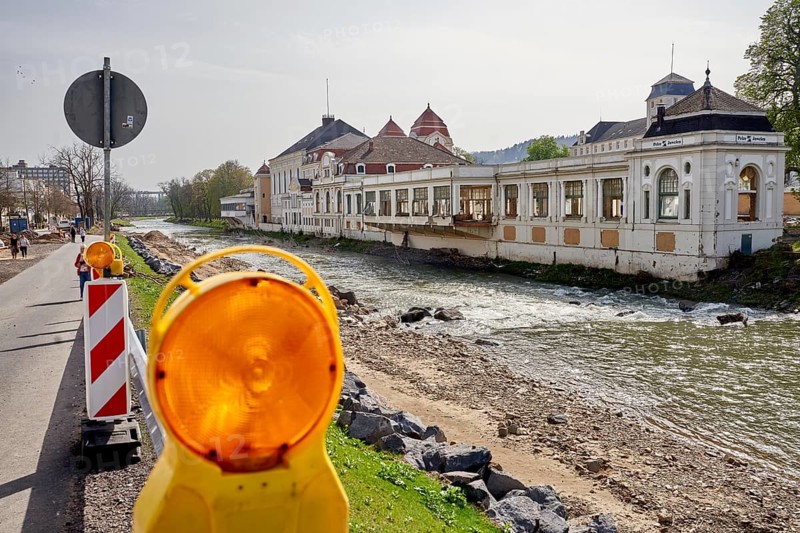 Das Kurviertel in Bad Neuenahr nach der Flutkatastrophe an der Ahr. Bad Neuenahr
