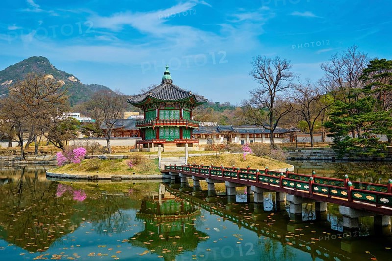 Hyangwonjeong Pavilion in Gyeongbokgung Palace
