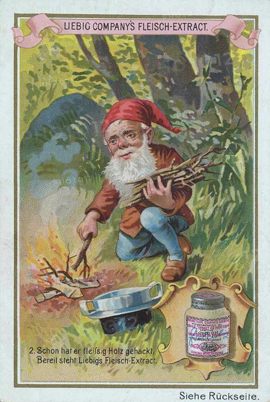 Series of the gnome uses Liebig's meat extract