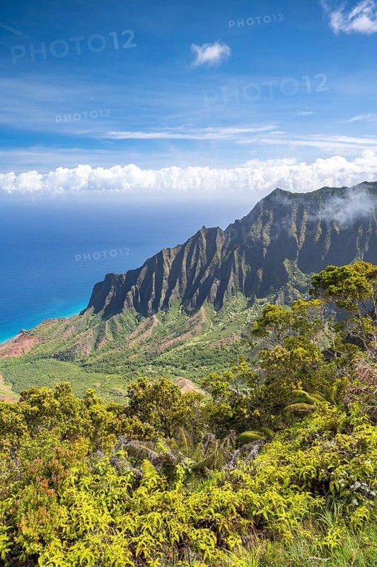 Blick vom Kalalau Lookout ins Kalalau Valley