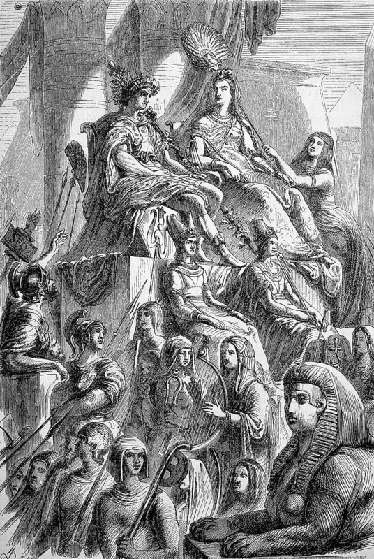 Antony and Cleopatra as the Gods Osiris and Isis