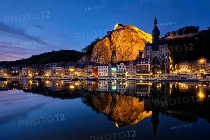 Night view of Dinant town