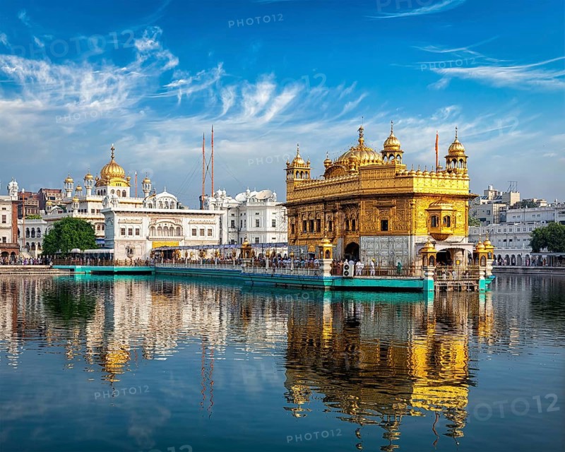Panorama of Sikh gurdwara Golden Temple