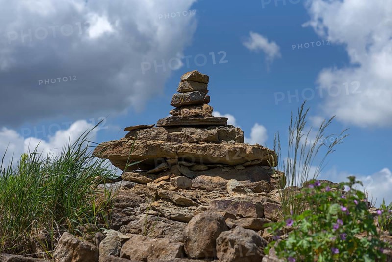 Stones stacked on top of each other
